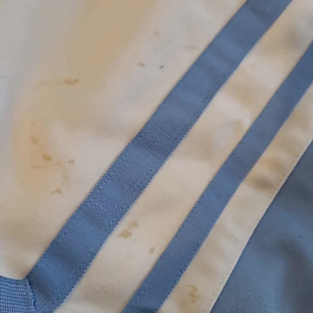 Jordan White and Light Blue Athletic Shorts